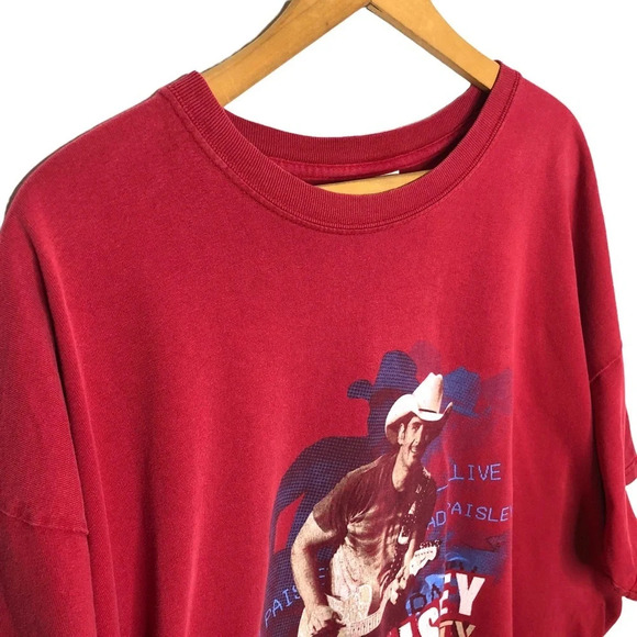 BRAD PAISLEY Paisley Party 2008 Concert Tour Merch Graphic Band T Shirt - Picture 3 of 8
